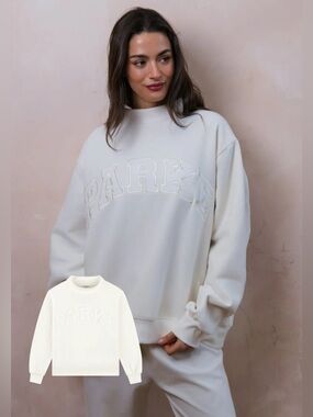 Parke Bridal Varsity Mockneck in color pearl L/XL